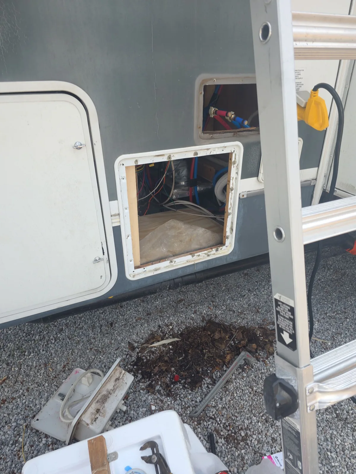 RV water heater replacement